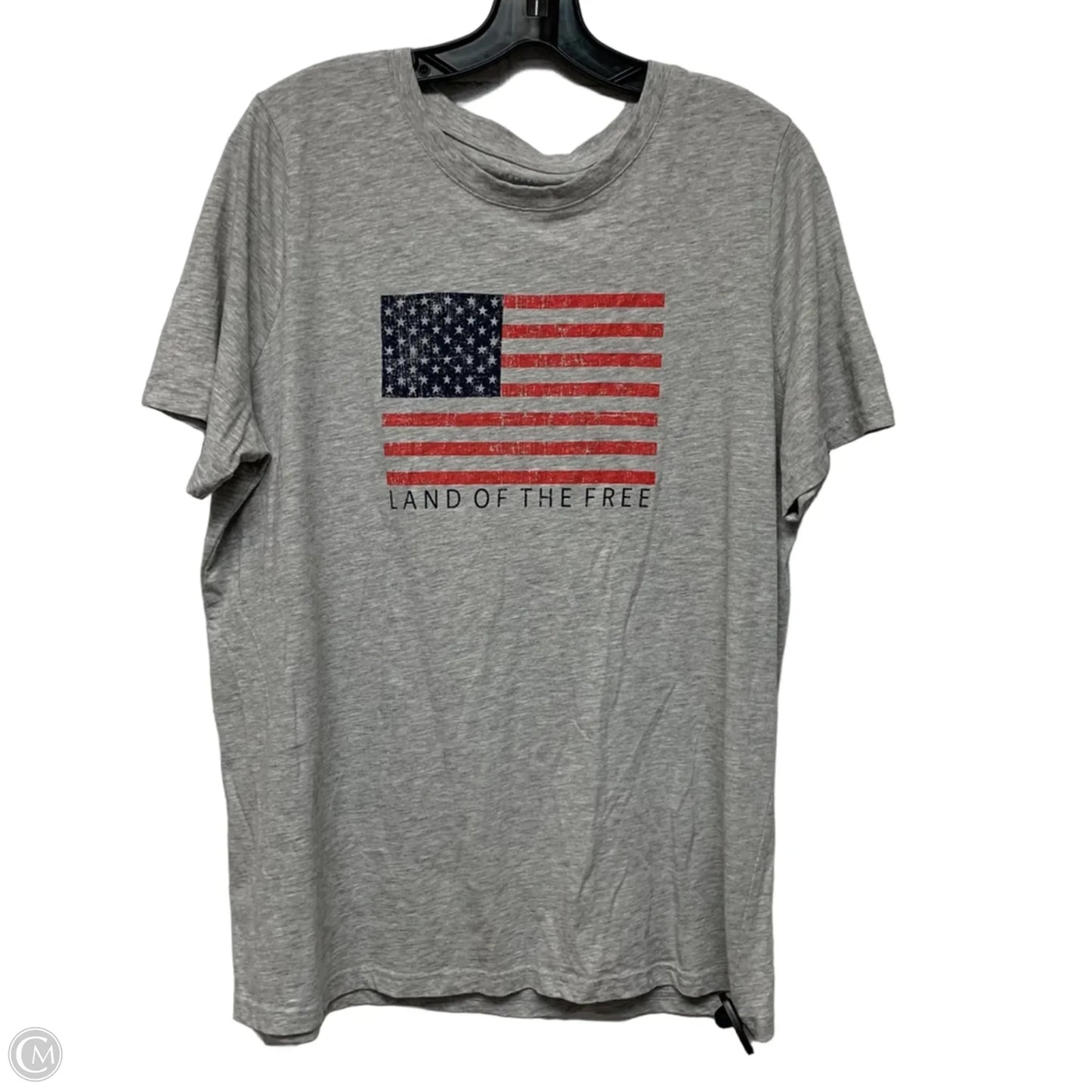 Top Short Sleeve By Liberty Park In Grey, Size: Xl