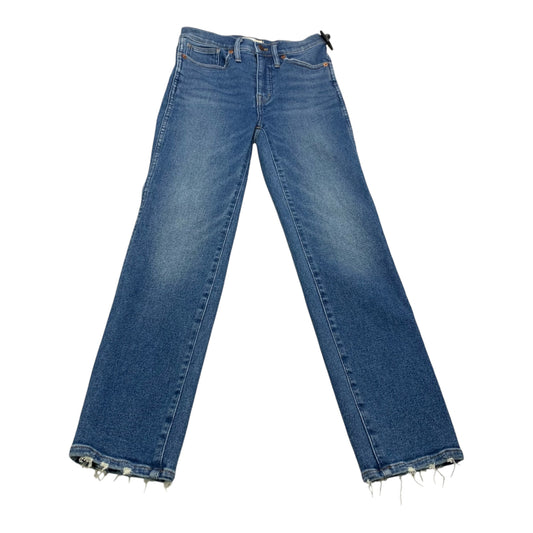 Jeans Straight By Madewell In Blue Denim, Size: 0