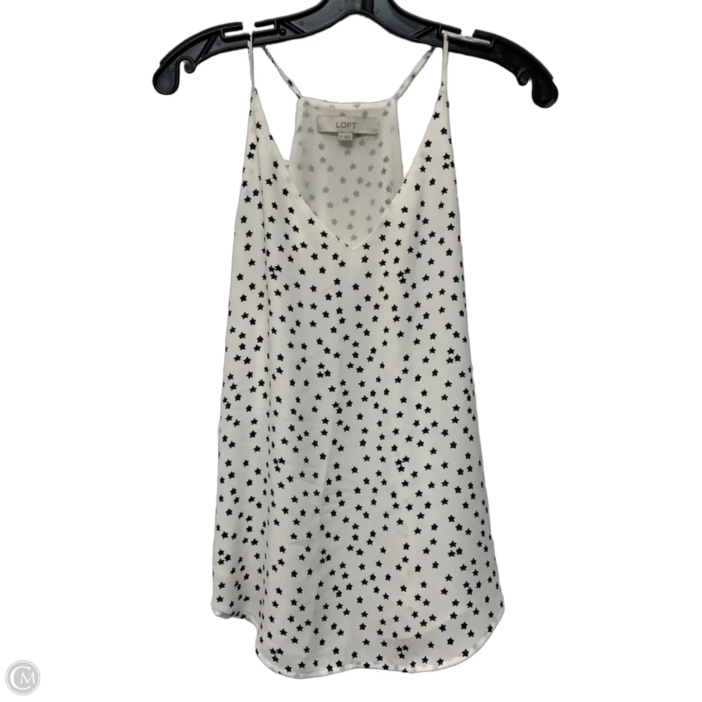 Top Sleeveless By Loft In Black & White, Size: Xs