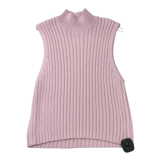 Vest Sweater By Zara In Pink, Size: L