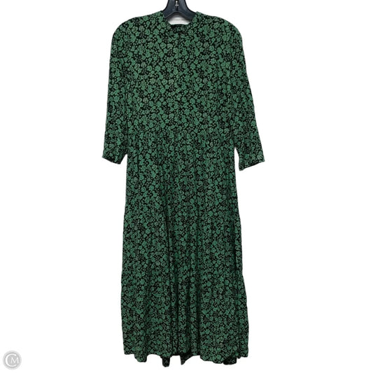 Dress Casual Maxi By Madewell In Black & Green, Size: S