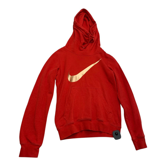 Sweatshirt Hoodie By Nike Apparel In Red, Size: Xs