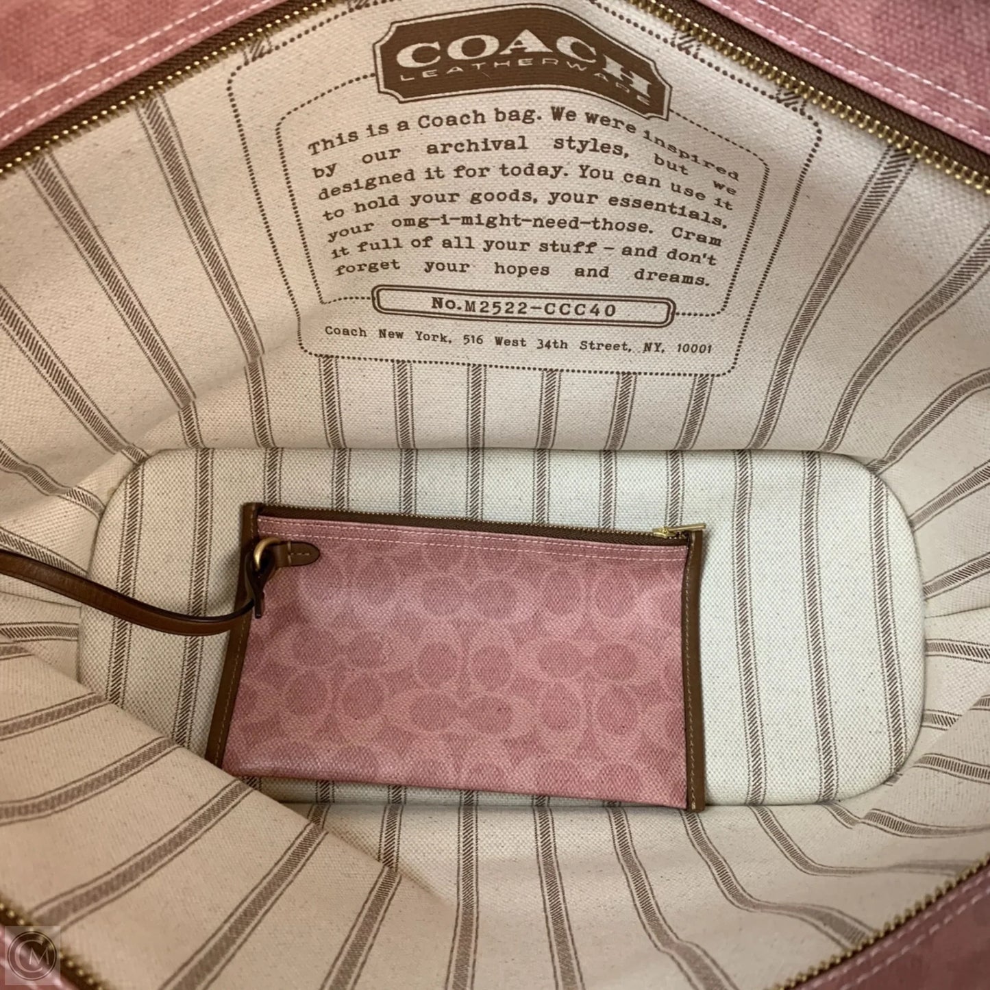Tote Designer By Coach, Size: Large