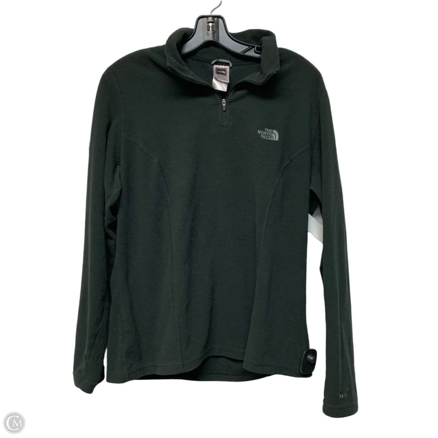 Athletic Top Long Sleeve Collar By The North Face In Black, Size: Xl