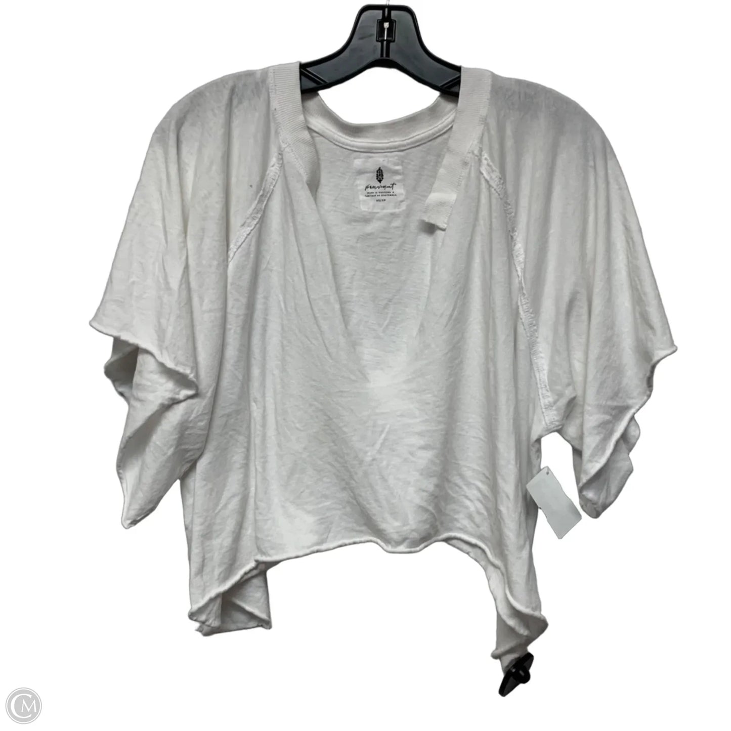 Top Short Sleeve By Free People In White, Size: Xs