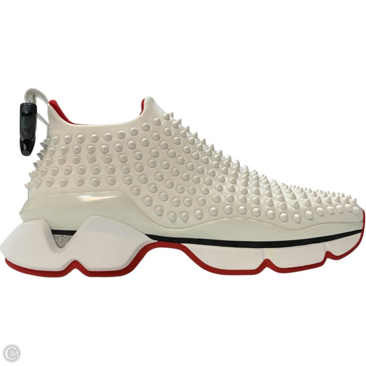 Shoes Luxury Designer By Christian Louboutin In White, Size: 11.5