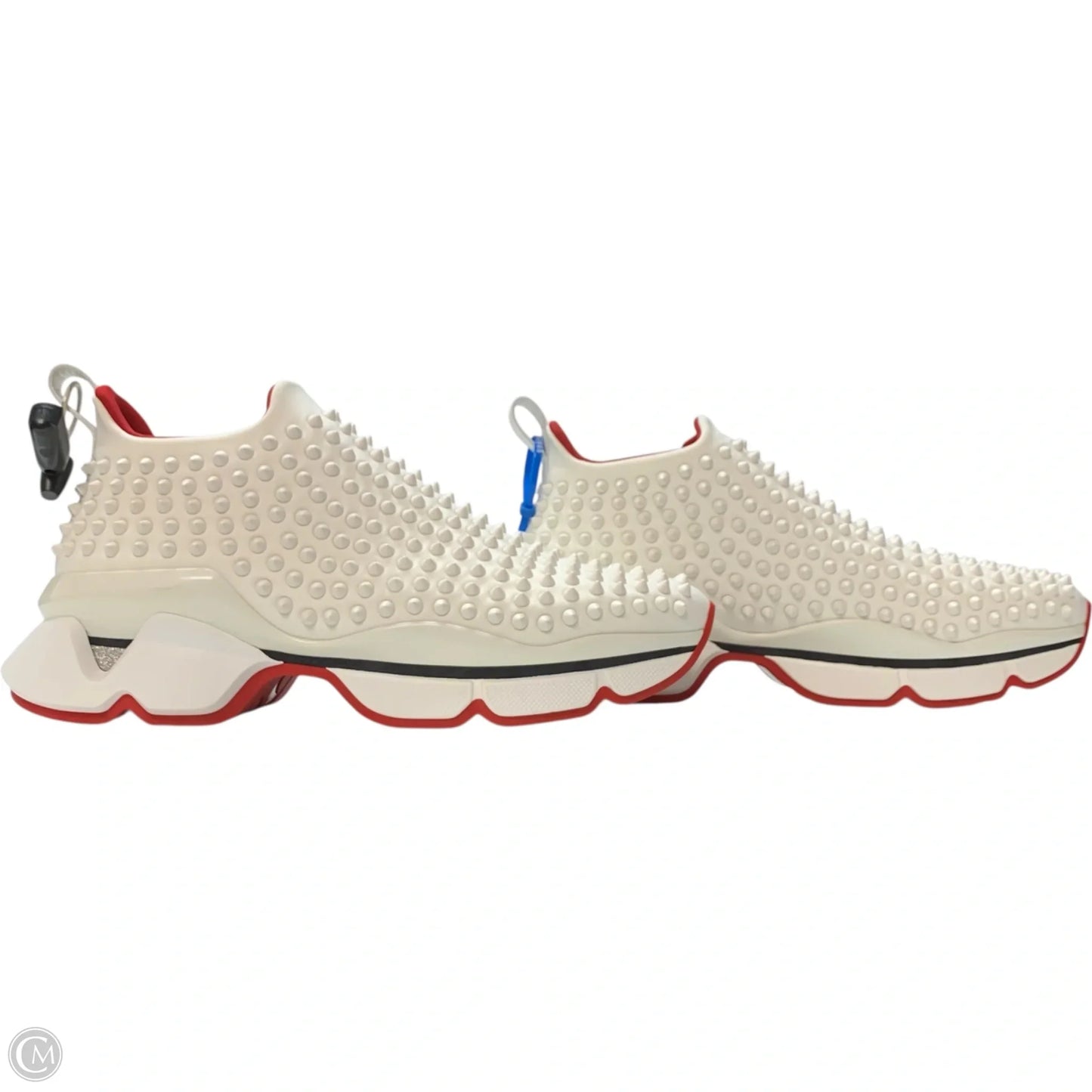 Shoes Luxury Designer By Christian Louboutin In White, Size: 11.5