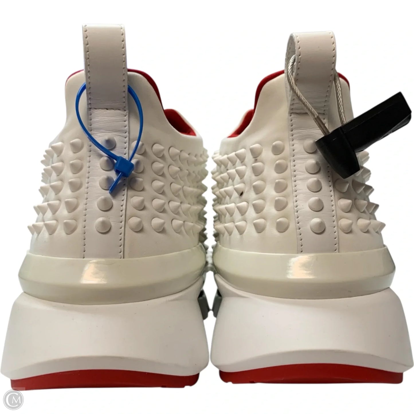 Shoes Luxury Designer By Christian Louboutin In White, Size: 11.5