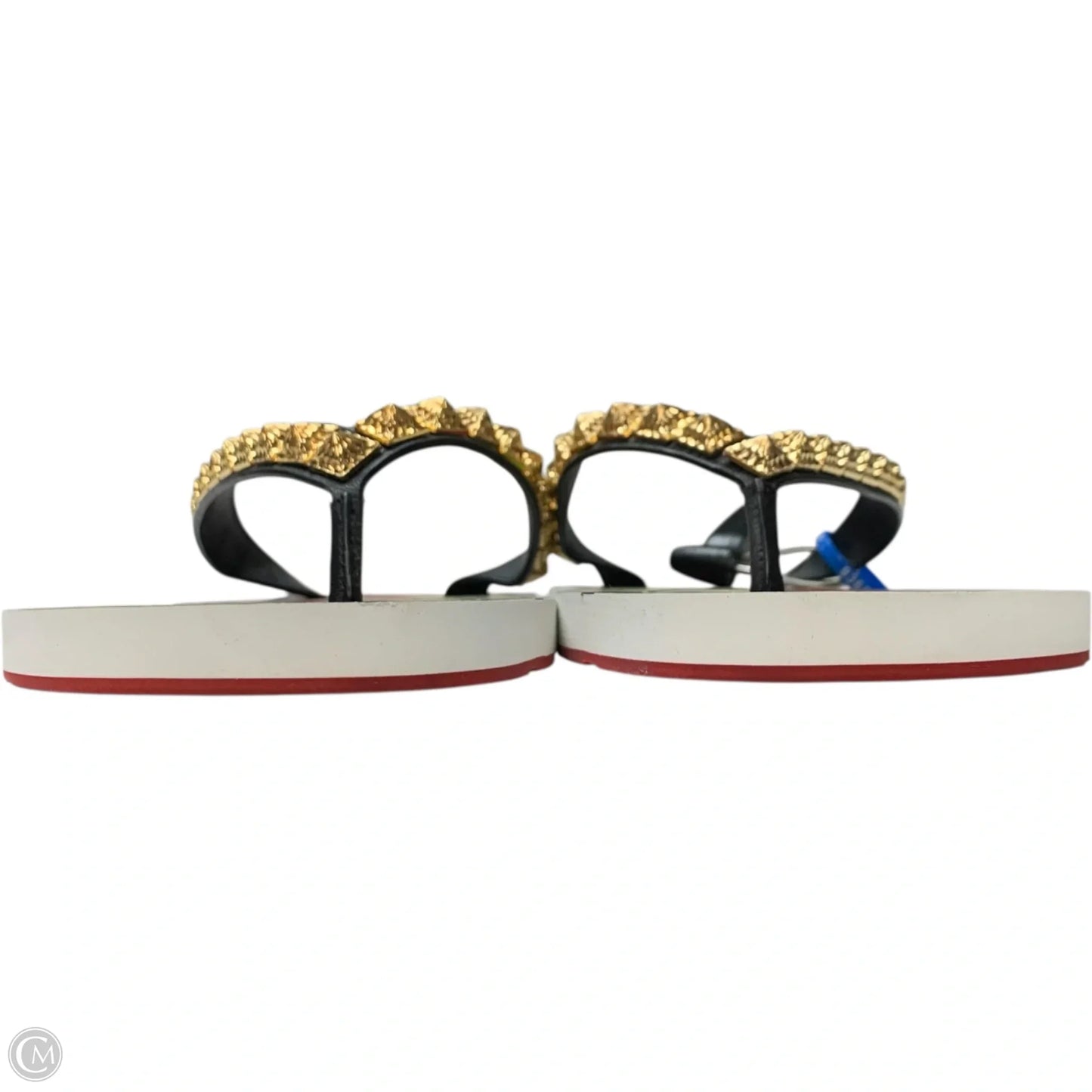 Sandals Luxury Designer By Christian Louboutin In Green & Red, Size: 11.5