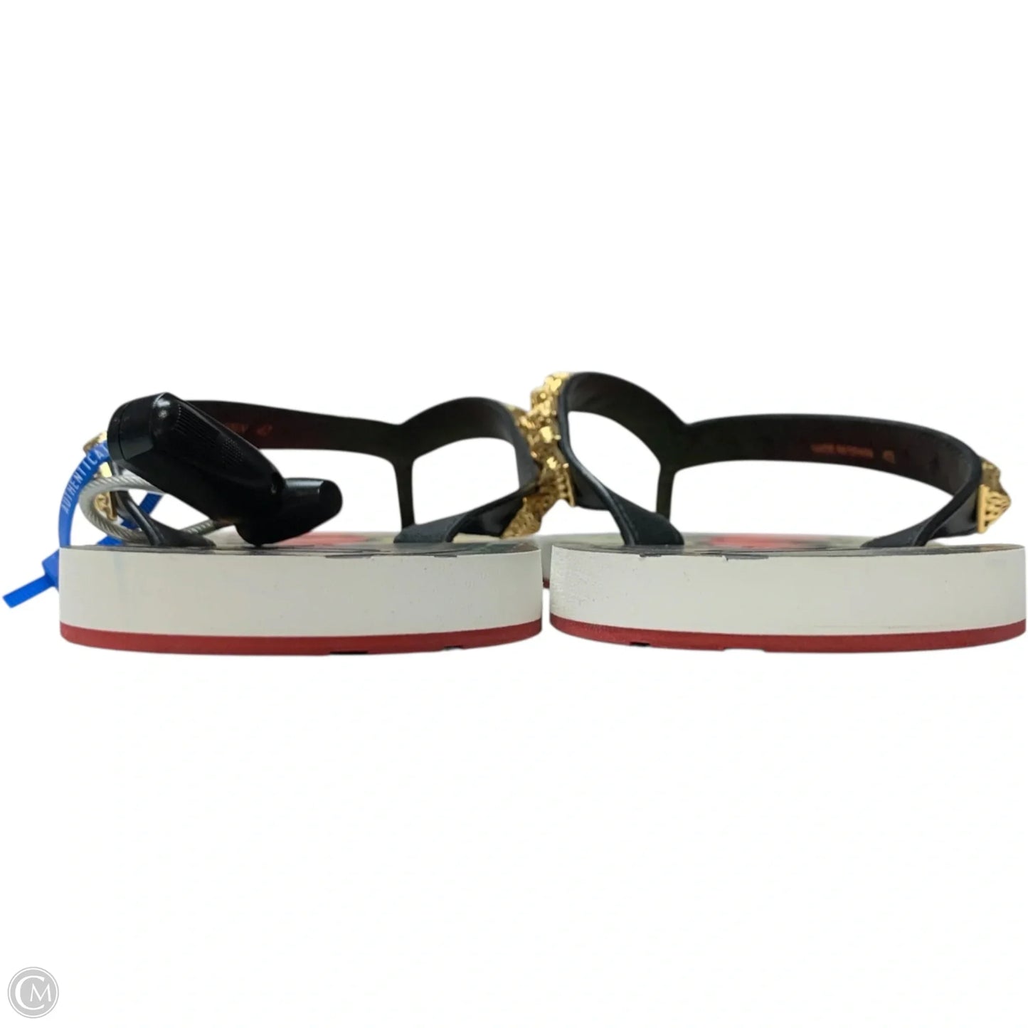 Sandals Luxury Designer By Christian Louboutin In Green & Red, Size: 11.5