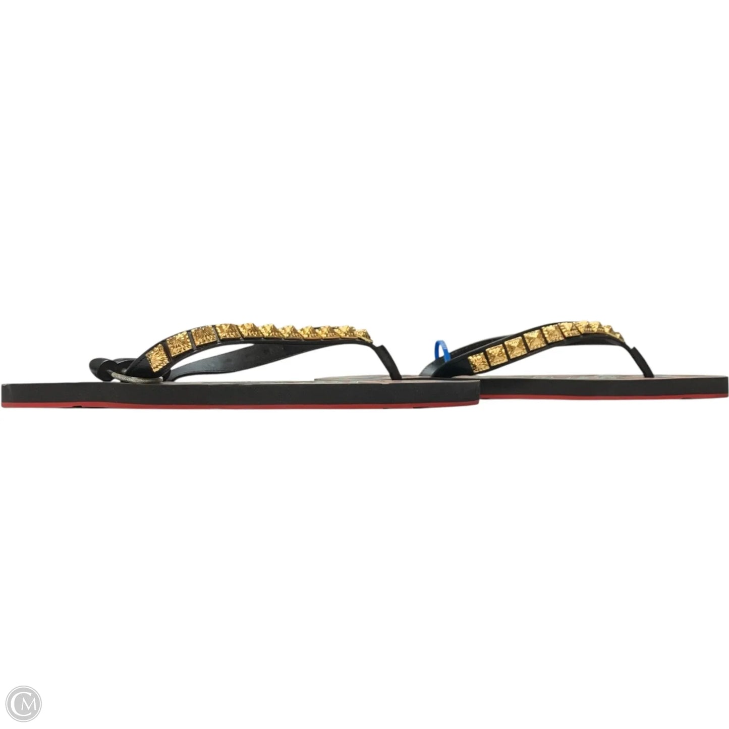 Sandals Luxury Designer By Christian Louboutin In Brown, Size: 11.5