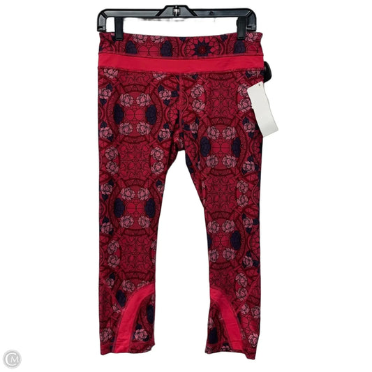 Athletic Leggings Capris By Lululemon In Pink, Size: M