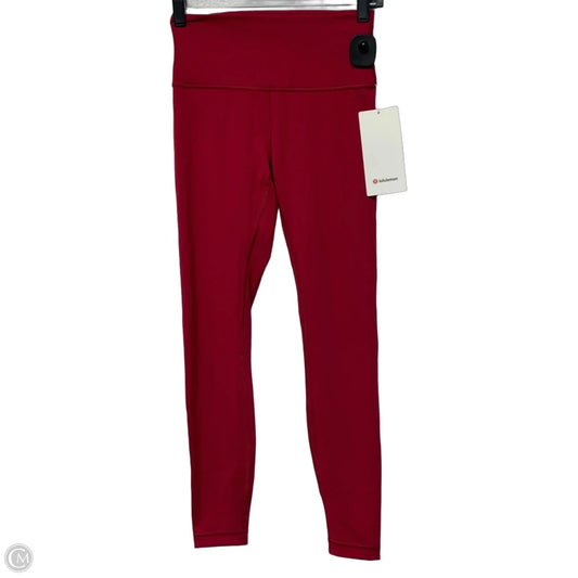 Athletic Leggings By Lululemon In Pink, Size: S