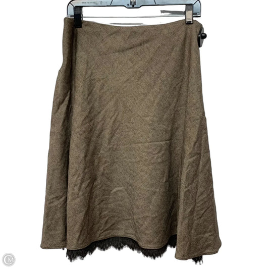 Skirt Midi By Banana Republic In Brown, Size: M