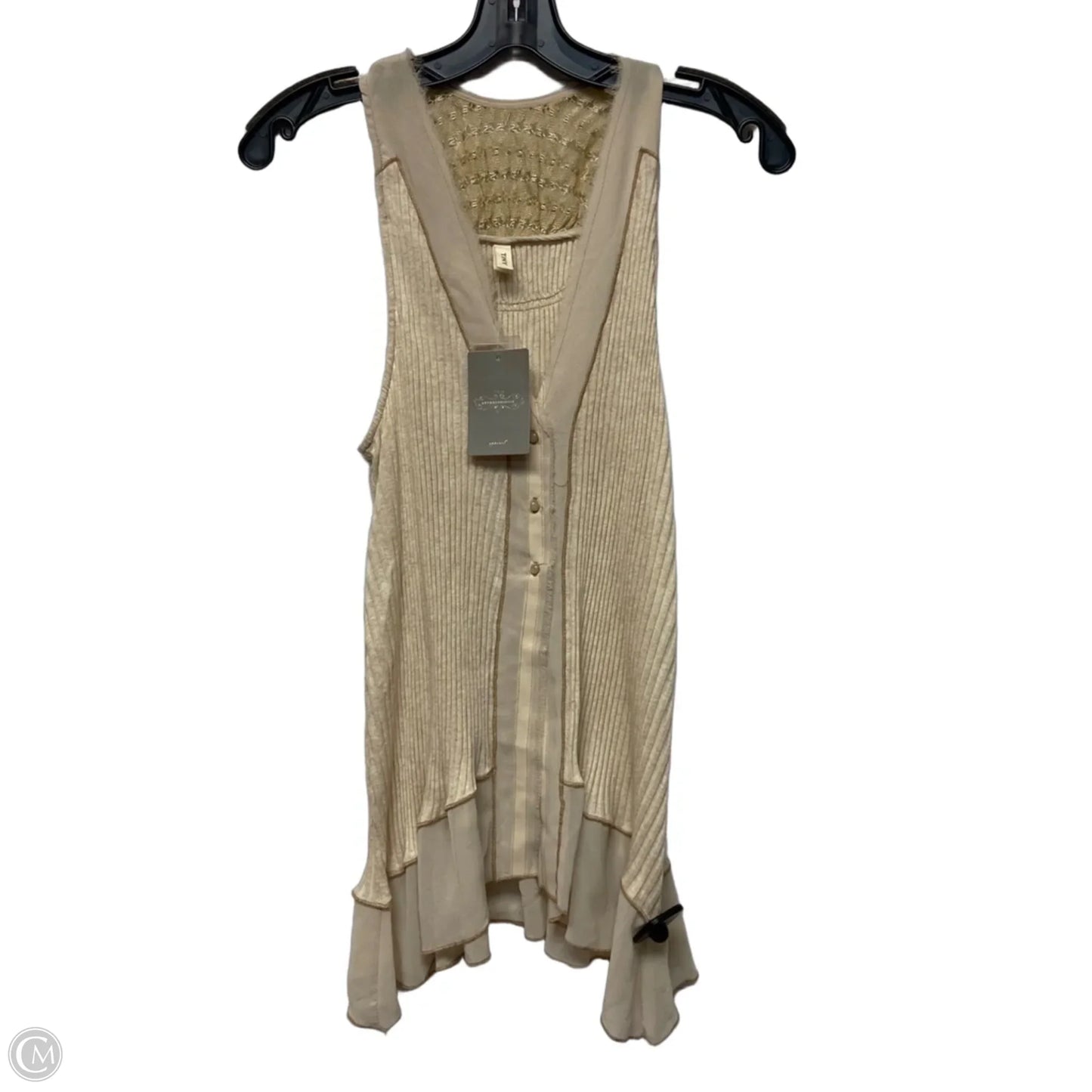 Top Sleeveless By Tiny In Cream, Size: M