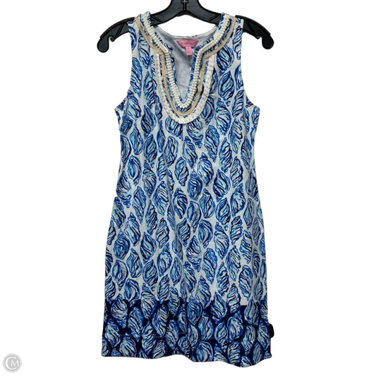 Dress Designer By Lilly Pulitzer In Blue & White, Size: S