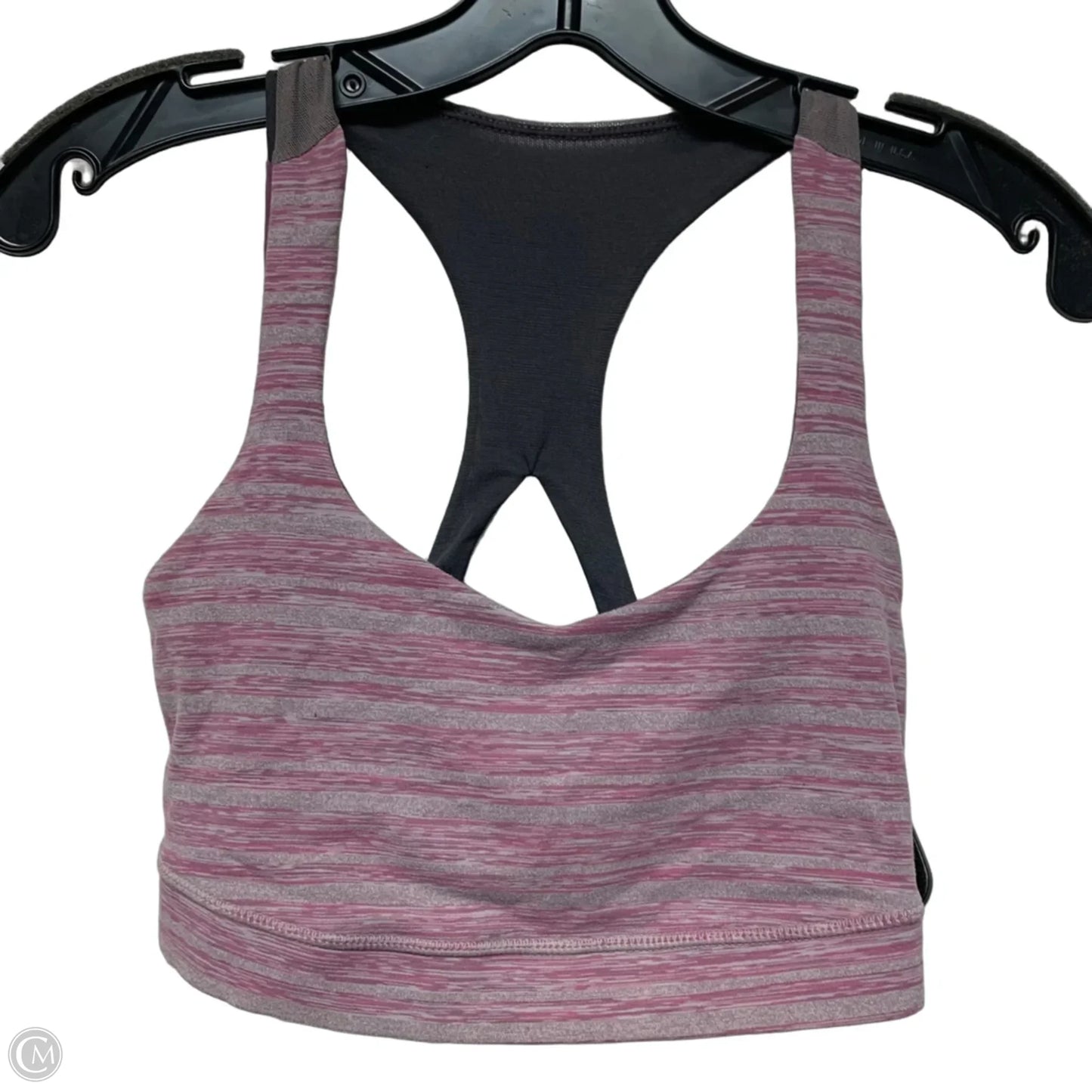 Athletic Bra By Lululemon In Grey & Purple, Size: S