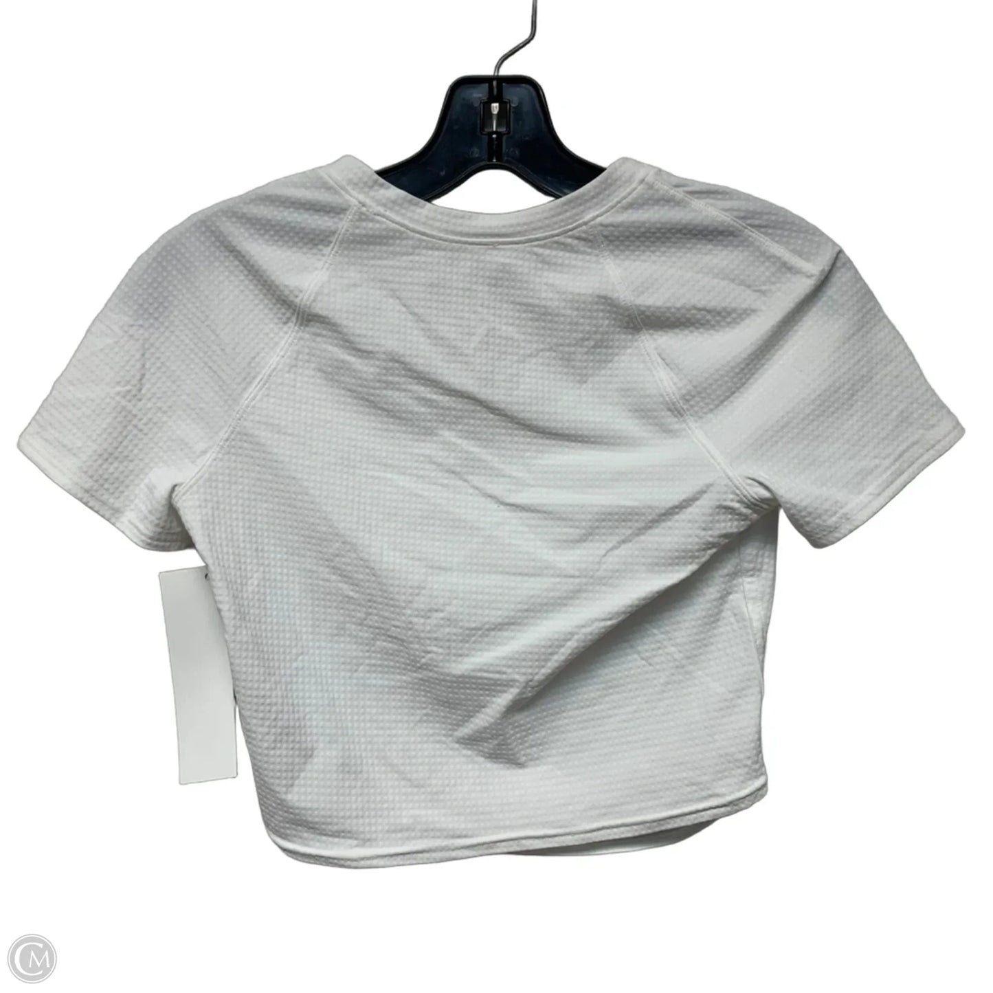 Athletic Top Short Sleeve By Lululemon In White, Size: Xs