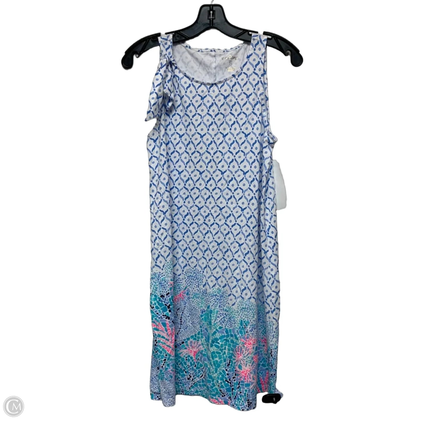 Dress Designer By Lilly Pulitzer In Blue & White, Size: S