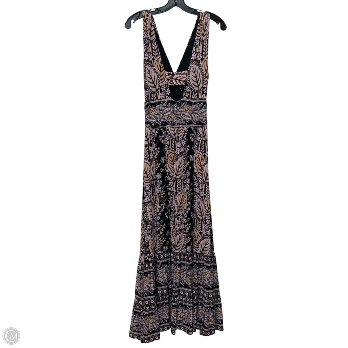 Dress Casual Maxi By Maeve In Black & Purple, Size: S