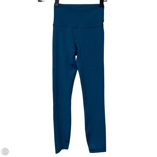Athletic Leggings By Lululemon In Blue, Size: Xs
