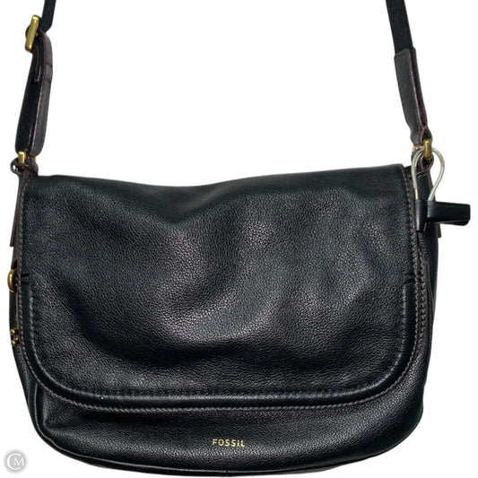 Crossbody Leather By Fossil, Size: Medium