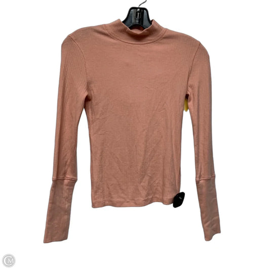 Top Long Sleeve By Free People In Pink, Size: Xs