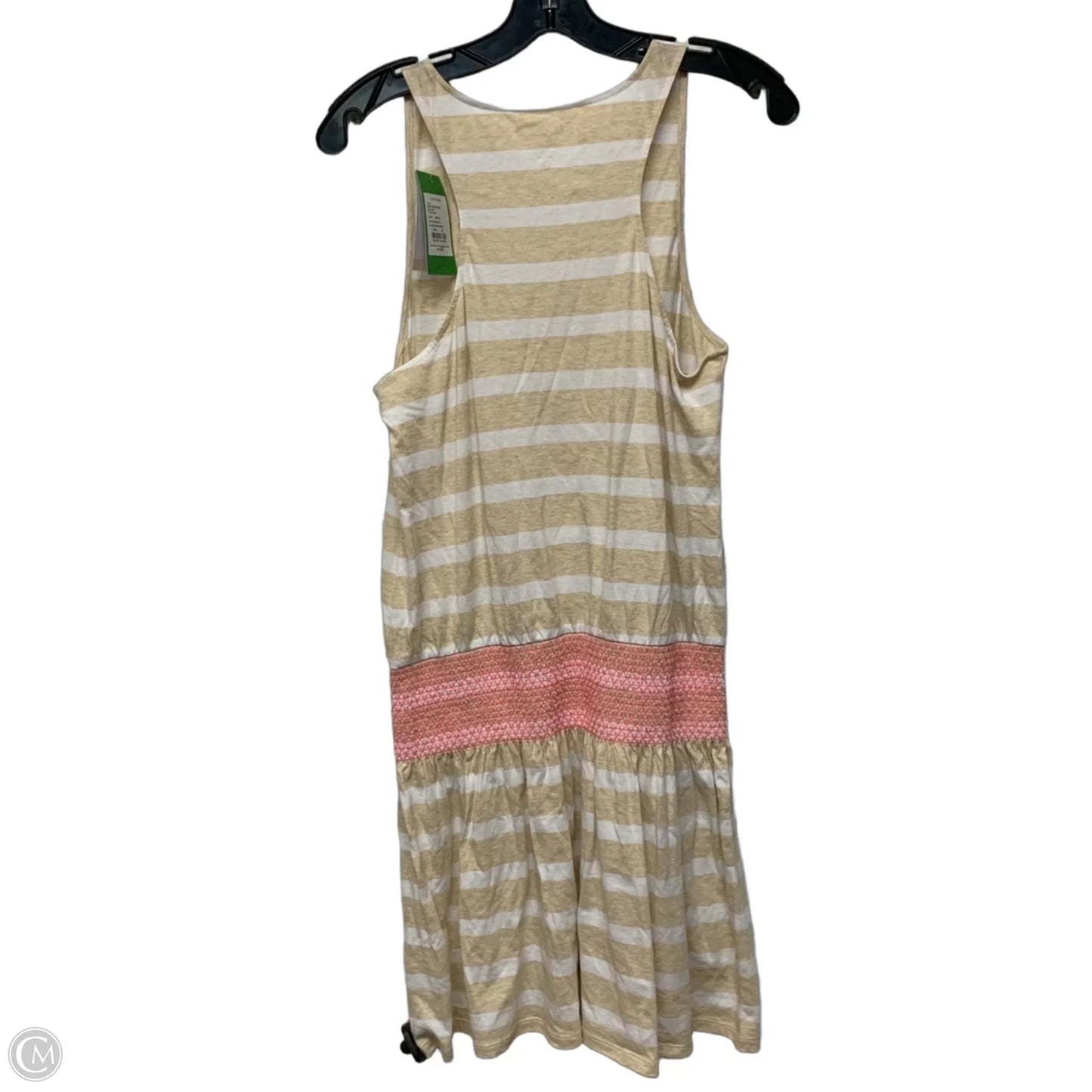 Dress Designer By Lilly Pulitzer In Tan & White, Size: M