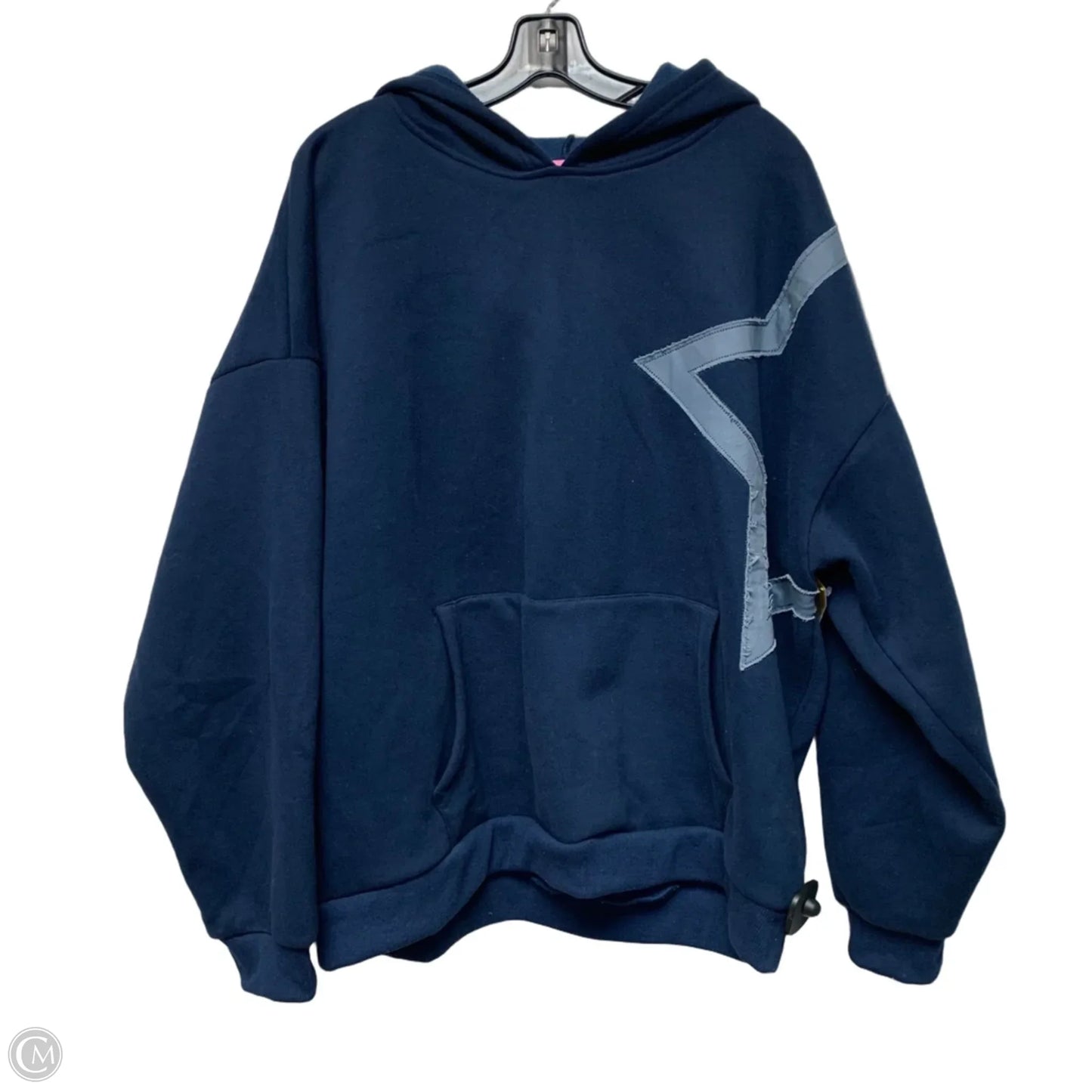 Sweatshirt Hoodie By Edikted In Navy, Size: Xl