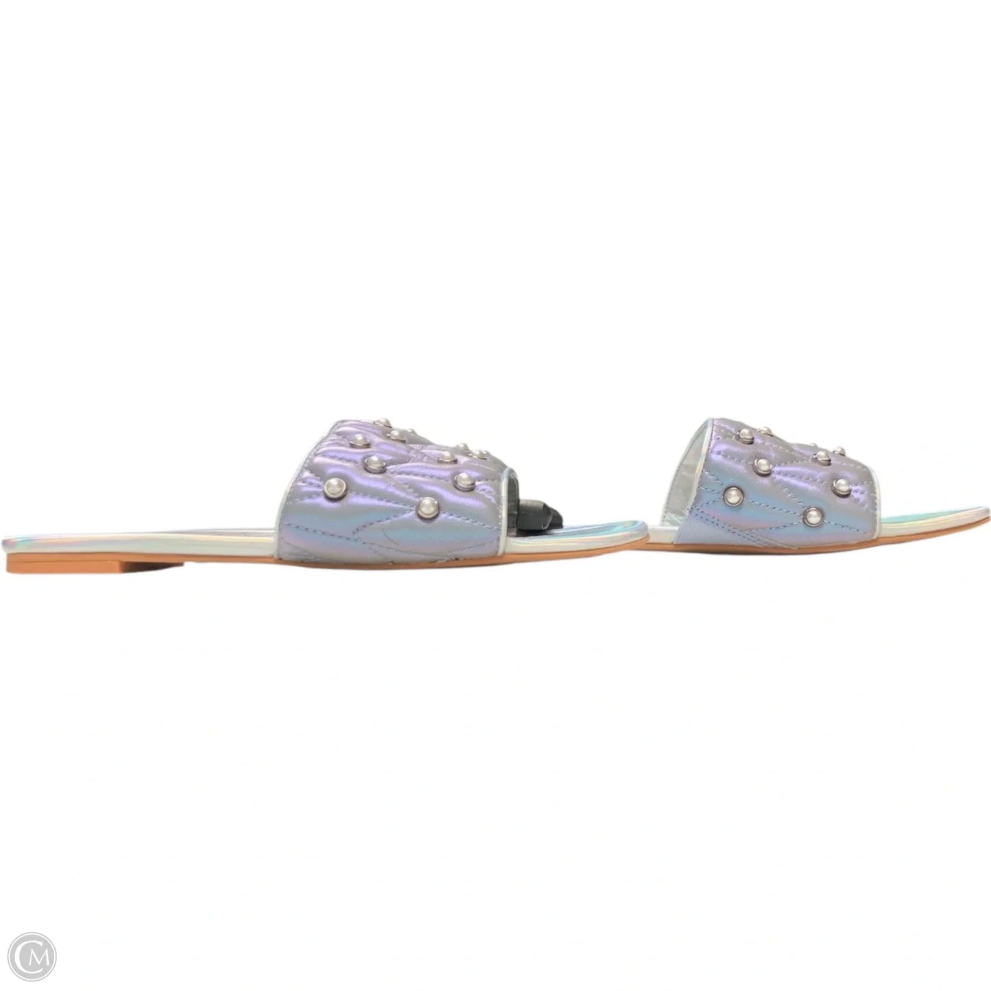 Sandals Designer By Karl Lagerfeld In Blue, Size: 8