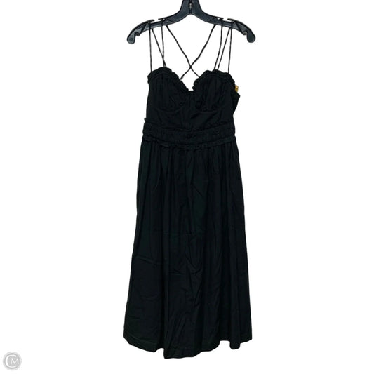 Dress Casual Midi By Anthropologie In Black, Size: Xs