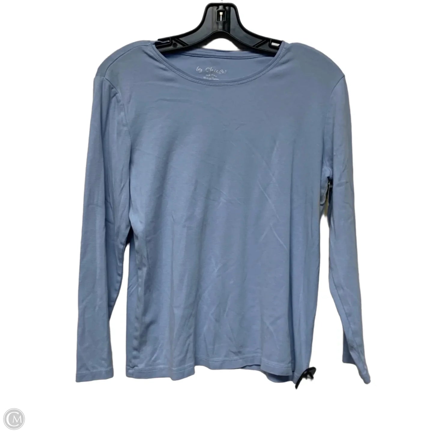 Top Long Sleeve Basic By Chicos In Blue, Size: L