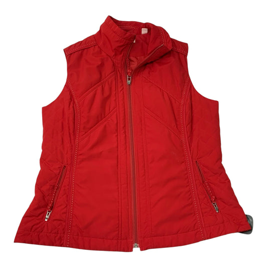 Vest Puffer & Quilted By Coldwater Creek In Red, Size: M