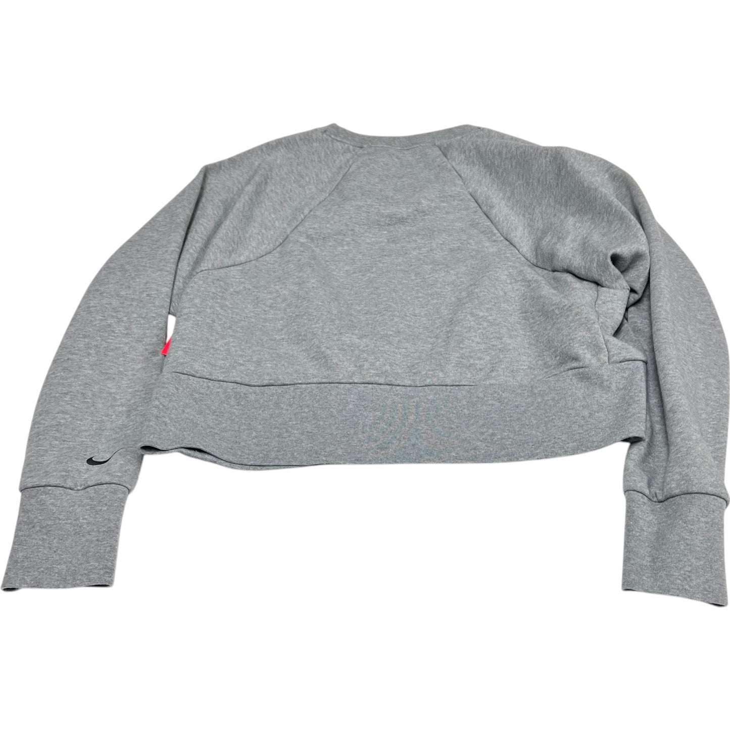 Athletic Top Long Sleeve Crewneck By Nike Apparel In Grey, Size: M