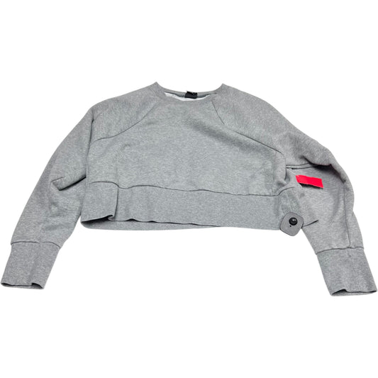 Athletic Top Long Sleeve Crewneck By Nike Apparel In Grey, Size: M