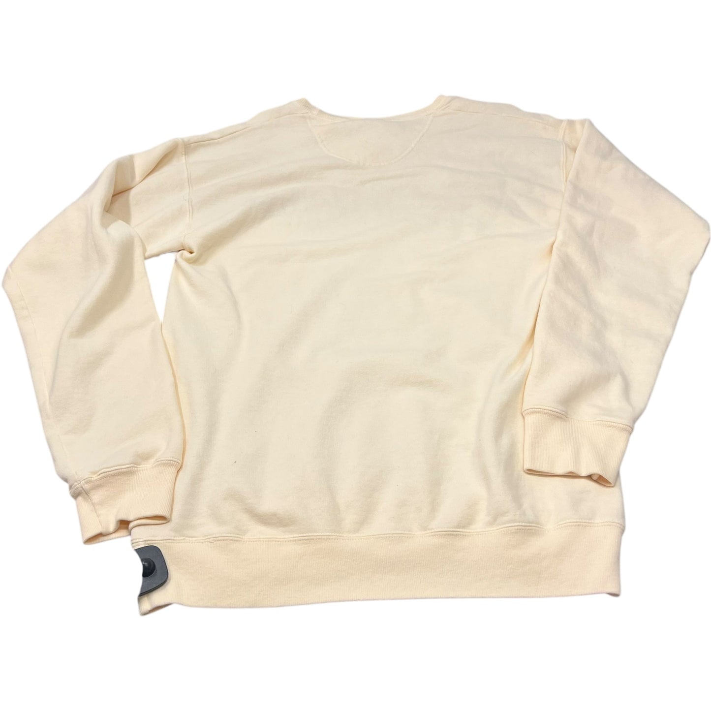 Sweatshirt Crewneck By Comfort Wash In Cream, Size: S