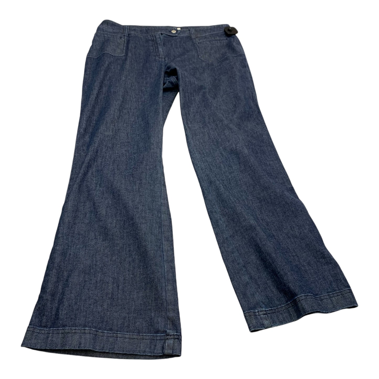 Jeans Wide Leg By Jones New York In Blue Denim, Size: 14