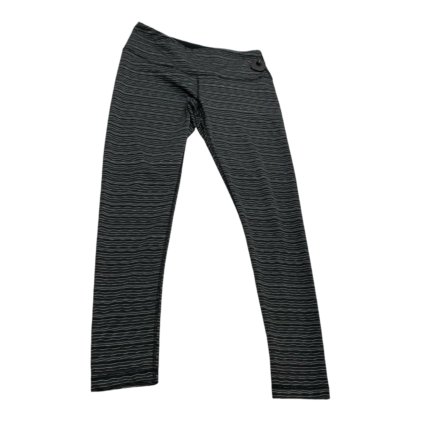 Athletic Leggings By 90 Degrees By Reflex In Black & Grey, Size: L