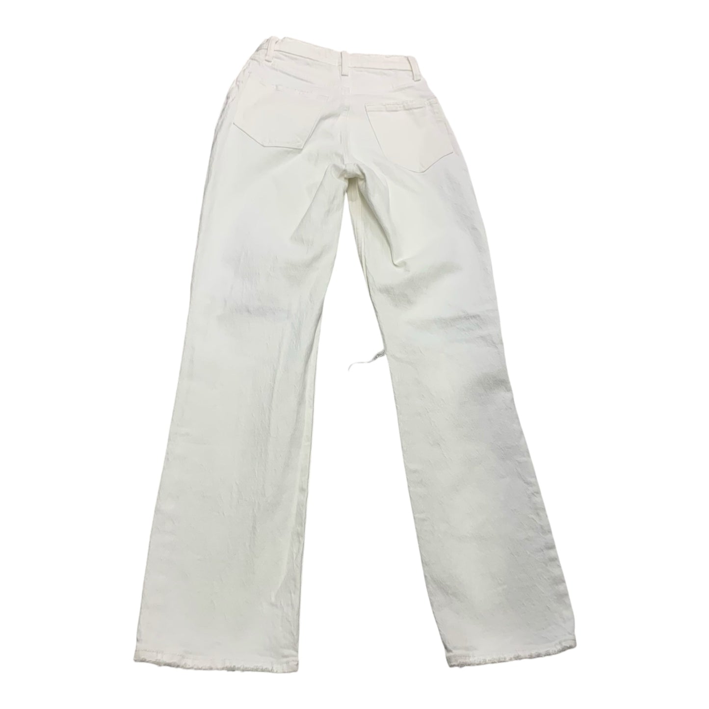 Jeans Straight By Abercrombie And Fitch In White Denim, Size: 2