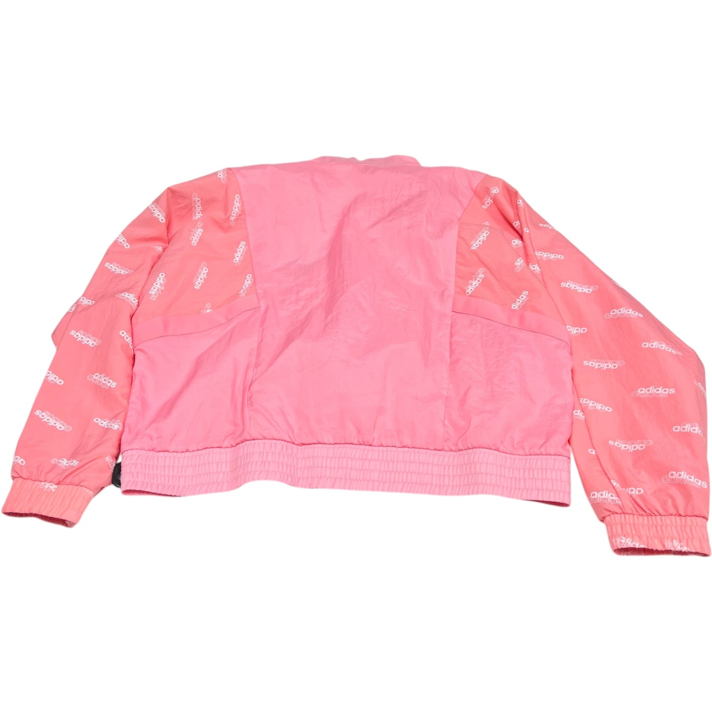 Athletic Jacket By Adidas In Pink, Size: M