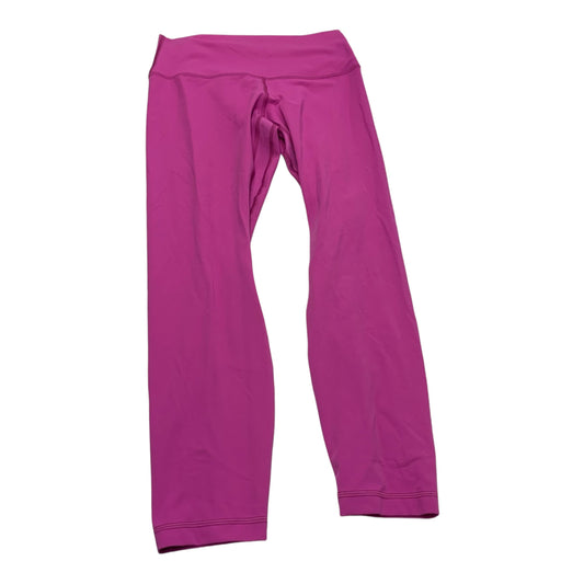 Athletic Leggings Capris By Lululemon In Pink, Size: M