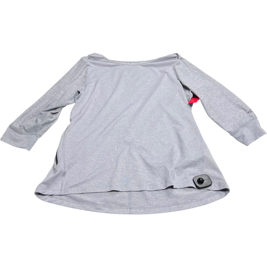 Athletic Top Long Sleeve Crewneck By The North Face In Grey, Size: L