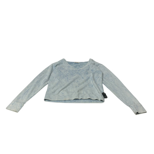 Top Long Sleeve By Anthropologie In Blue & White, Size: Xs