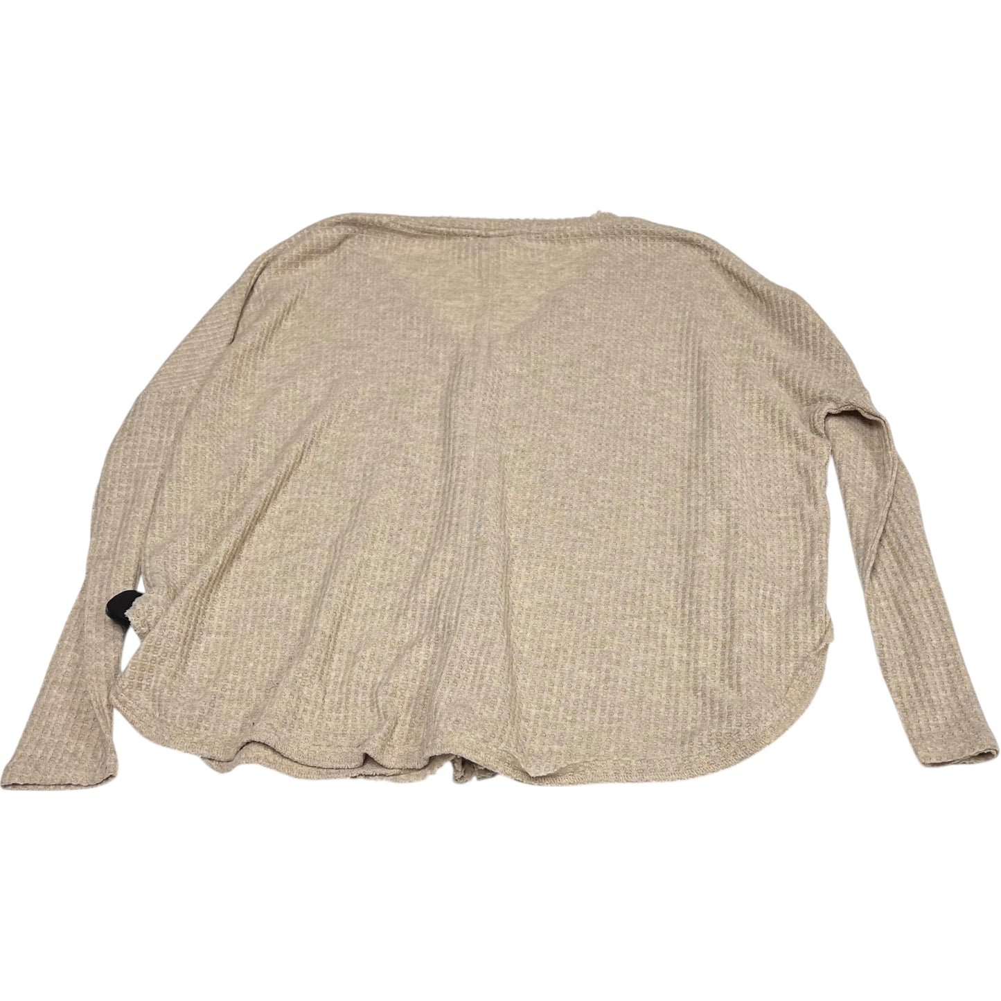 Top Long Sleeve By Urban Outfitters In Beige, Size: S