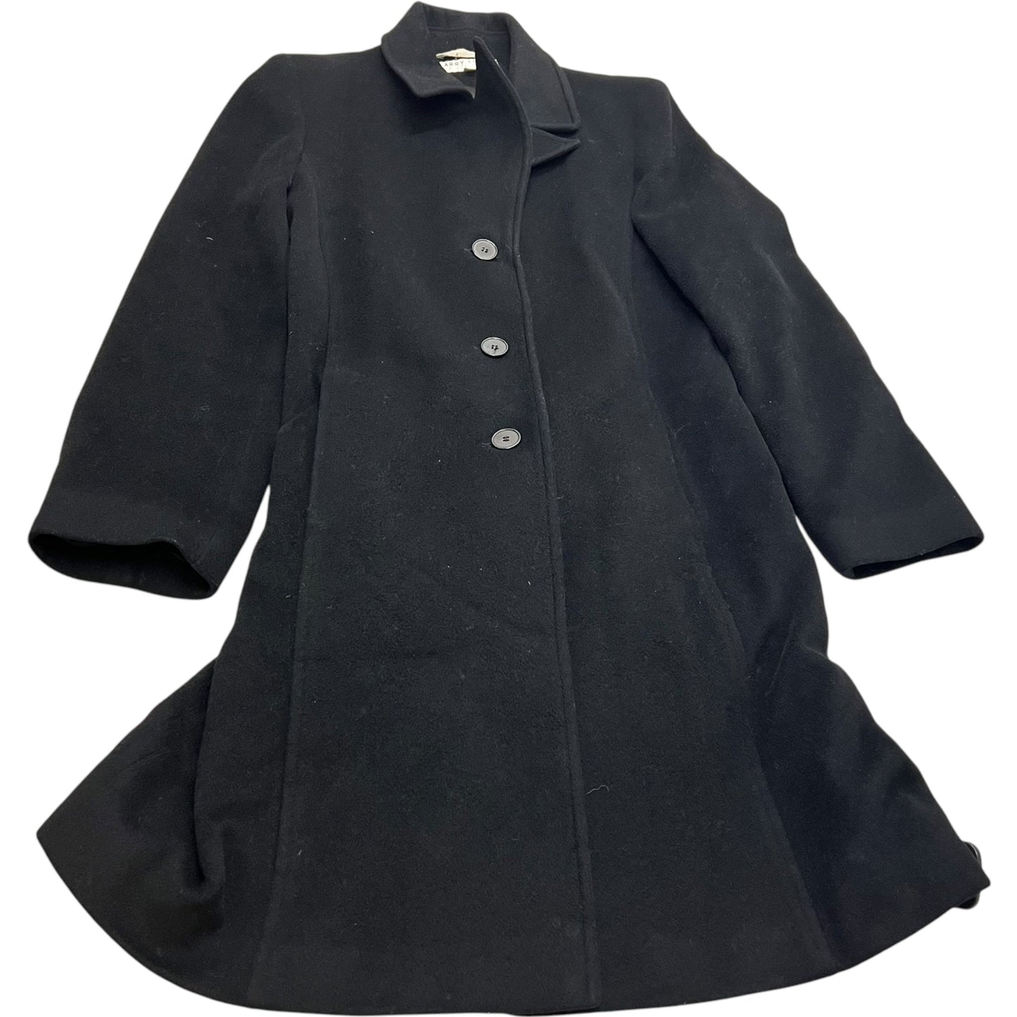 Coat Wool By Larry Levine In Black, Size: M