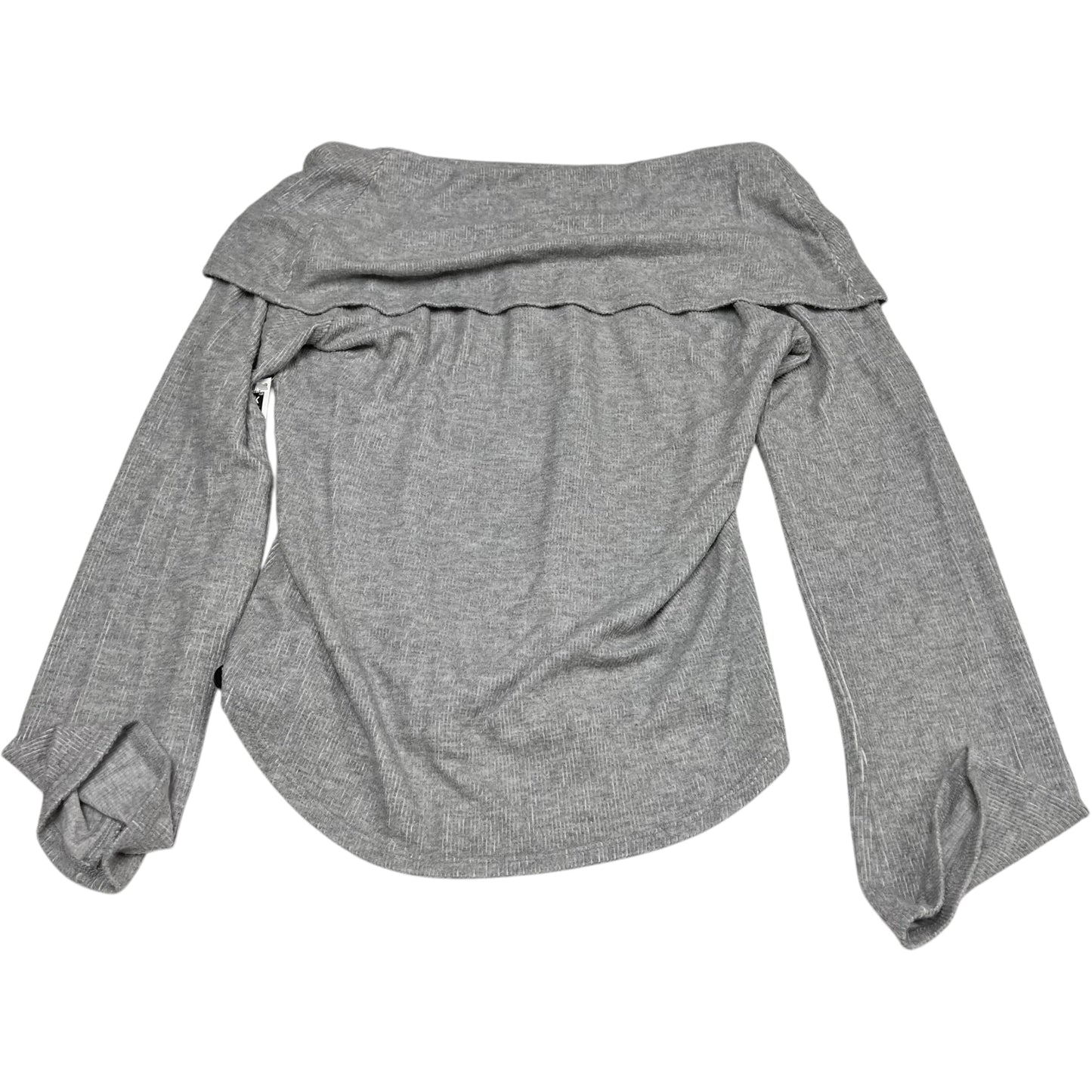 Top Long Sleeve By Karen Kane In Grey, Size: S