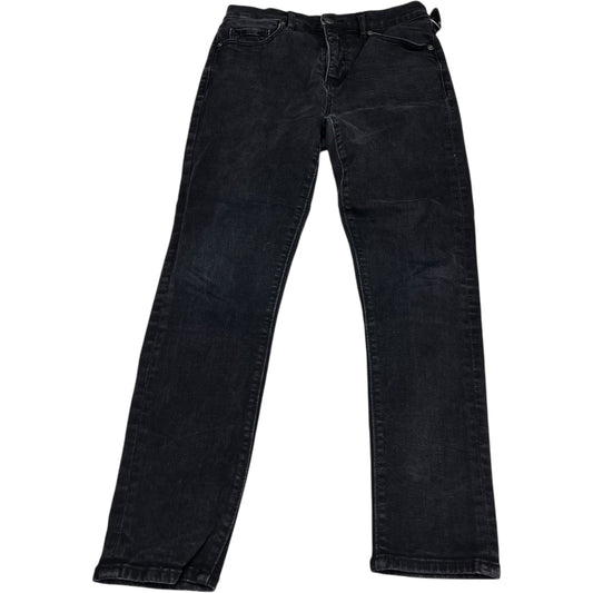 Jeans Skinny By Loft In Black Denim, Size: 4