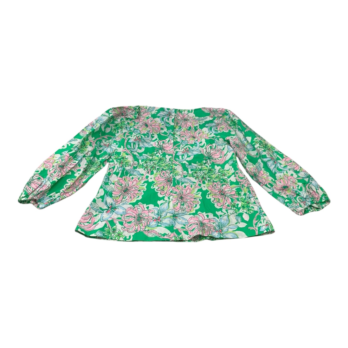 Top Long Sleeve Designer By Lilly Pulitzer In Green, Size: M