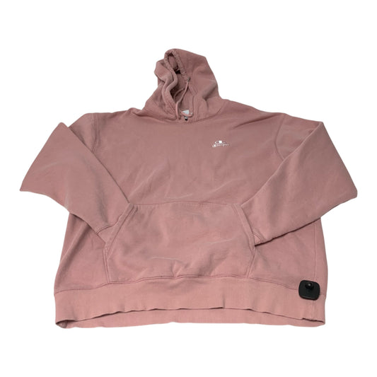 Sweatshirt Hoodie By Champion In Pink, Size: Xl