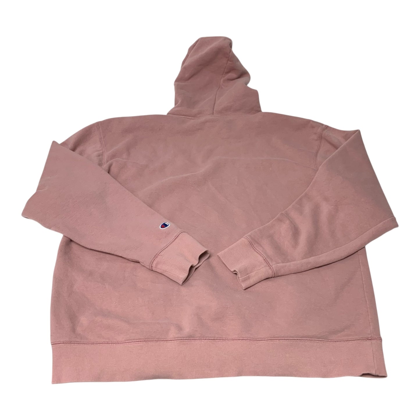 Sweatshirt Hoodie By Champion In Pink, Size: Xl